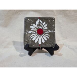 hand painted PM Coaster (Set of 2)